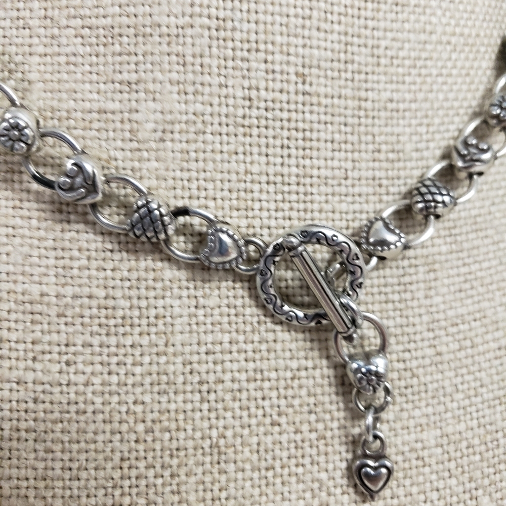 Brighton Brown Leather Front Toggle Necklace - image 2